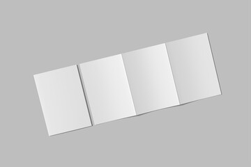 Trifold Brochure Blank Mockup Design