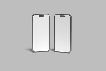 Smartphone Screen Blank Mockup Design