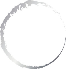 Obraz premium circle silver frame metallic