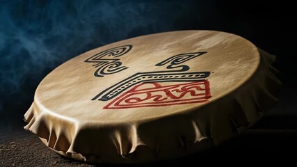 Rhythmic probability with symbolic representation of musical rhythm on indigenous drum, a study in probabilistic rhythm. Indigenous drum features artistic symbols,