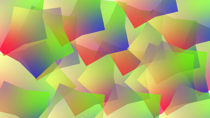 Vibrant gradient geometric shapes overlapping abstract background pattern
