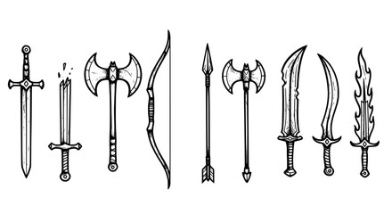 Weapon collection illustration