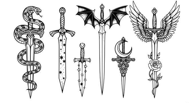 Sword mystical fantasy collection