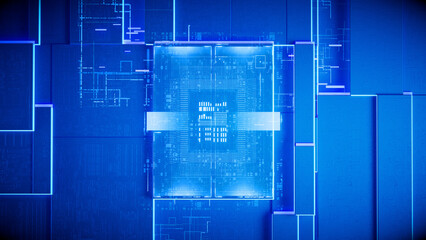 High-performance AI chip for 3D rendering