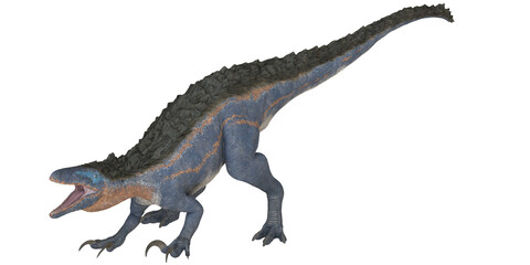 Fototapeta premium Realistic 3D illustration of a fierce dinosaur.