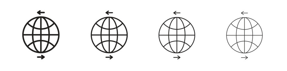 Import-export icon. Simple graphic element set
