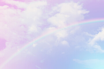 Beautiful sky and clouds in pastel tones.