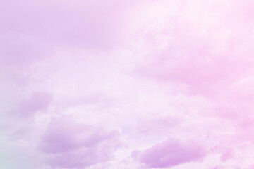 Sky and clouds in pastel tones.