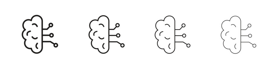 Intelligence icon. Simple graphic element set