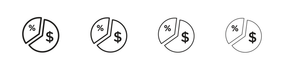 Margin icon. Simple graphic element set