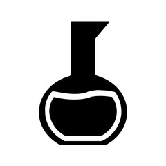vector illustration of a glass bottle