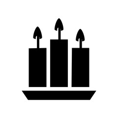 vector illustration of a candle