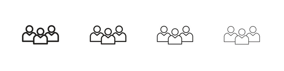 people icon. Simple graphic element set