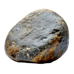 Obraz premium Unique Geological Rock With Smooth Surface Featuring Earthy Tones Of Brown Grey And Black