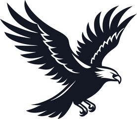 Obraz premium Strong bird of prey icon isolated transparent png photo