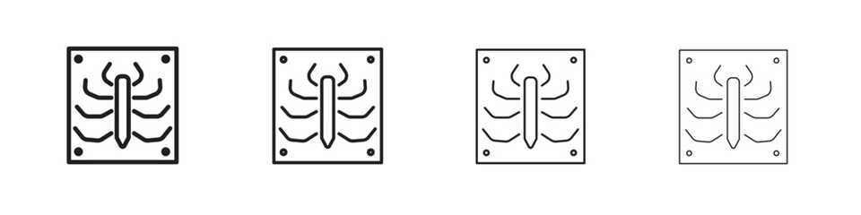 X ray icon. Simple graphic element set