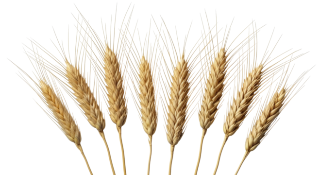 Wheat stalks transparent background cutout png - Powered by Adobe