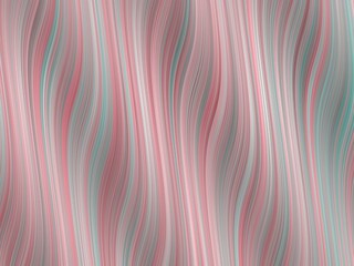 Wavy lines of pink, white, and teal create soft texture.