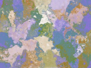 A pastel marbled texture with blended, muted colors creates depth.