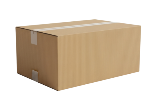 Cardboard box transparent background cutout png