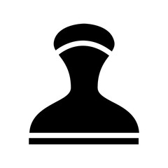 black stamp glyph icon illustration vector