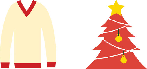 vector illustration of a christmas tree