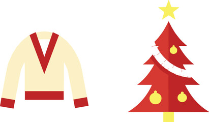 vector illustration of a christmas tree