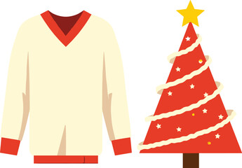 vector illustration of a christmas tree