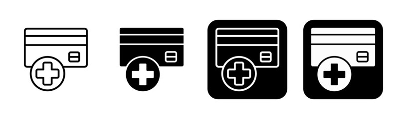 Saving Account Icon Line and Black Fill Style Collection