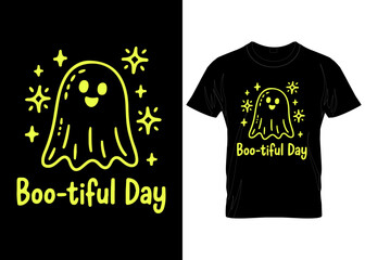Spooky Halloween Ghost T-Shirt – Scary Cute Design vector custom appeal cloth vintage halloween scary ghost