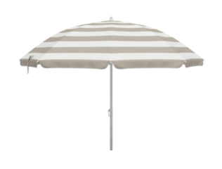 Striped beach umbrella transparent background cutout png
