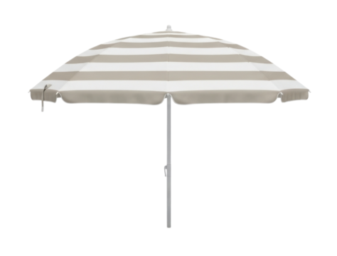 Striped beach umbrella transparent background cutout png