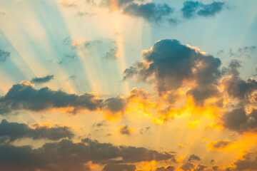 Beautiful blue sky with clouds background.Sky clouds.Sky with clouds weather nature cloud blue