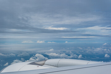 Beautiful blue sky with clouds background.Sky clouds.Sky with clouds weather nature cloud blue