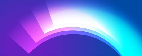 Blue purple glowing minimal geometric abstract background