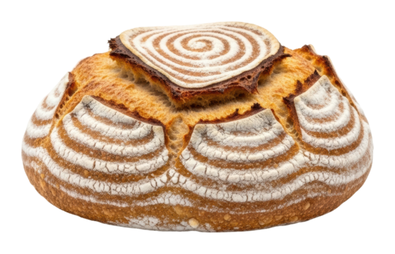 Baking artisan bread bakery food isolated on transparent background