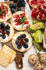 Healthy vegan dessert concept.