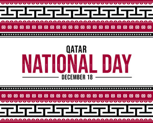 Qatar national day december 18 celebration festive banner design for social media post