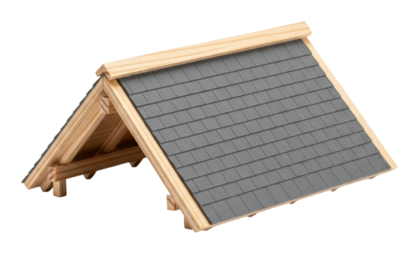 Building construction process rooftop design architecture aerial view isolated on transparent background