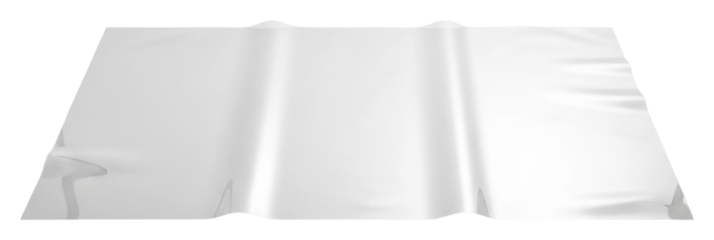 Silver foil sheets elevate your calm culinary cooking experience isolated on transparent background