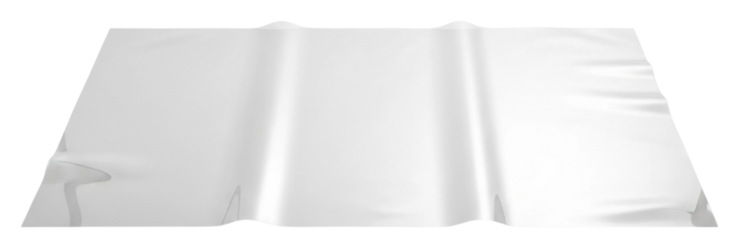 Silver foil sheets elevate your calm culinary cooking experience isolated on transparent background