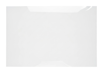 Blank white for projects space minimalist isolated on transparent background