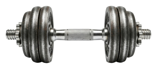 Weightlifting training session gym equipment fitness center strength isolated on transparent background