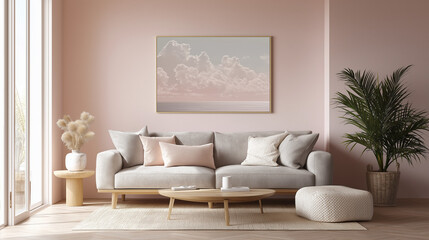 soft pastel pencil artwork in calm tones, on fine artist canvas, premium minimalist poster look