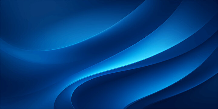 Abstract blue background with flowing wave lines, futuristic digital pattern and smooth gradient texture