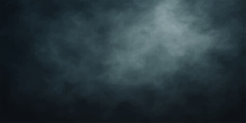 Dark blue grunge texture background with night fog and subtle storm light motion