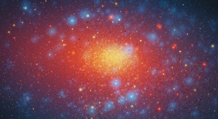 Fototapeta premium Astronomical Nebula Cluster