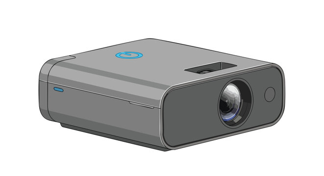 Compact Portable LED Mini Projector for Business Presentations and Home Entertainment