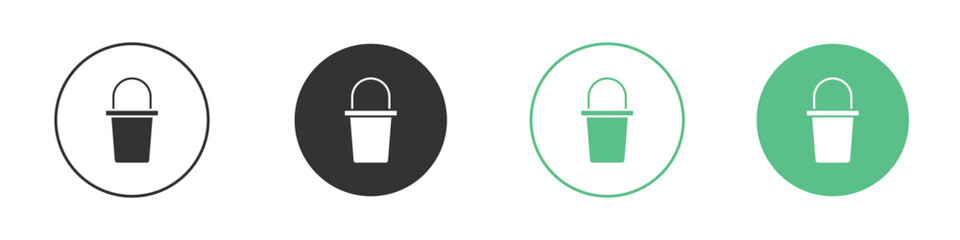 Bucket icon for web design, templates, infographics and more