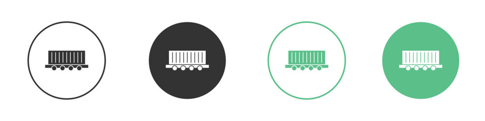 Cargo wagon icon for web design, templates, infographics and more